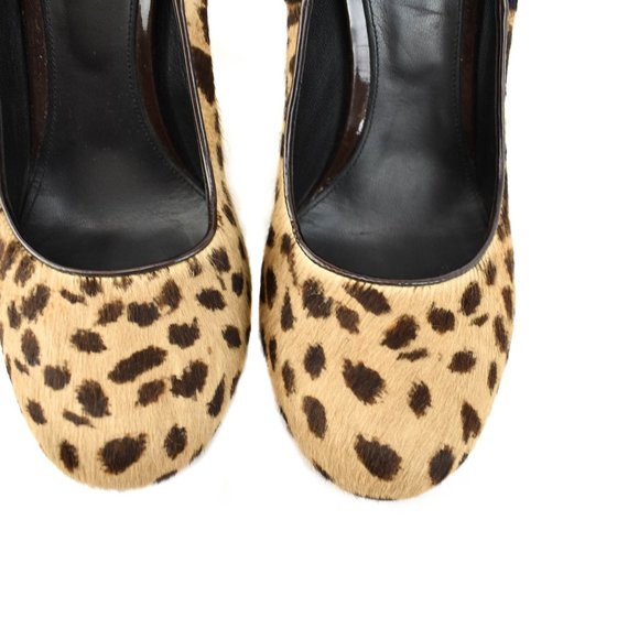 BRIAN ATWOOD: Multicolor, Leopard Print Calf Heels - Picture 4 of 10